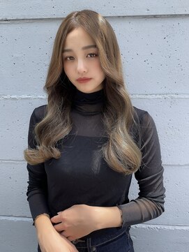 アローラ 三軒茶屋(Allora) オリーブべージュ小顔かきあげ前髪2wayバング