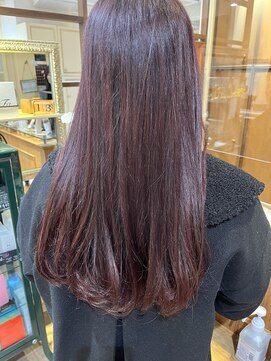 ネオリーブカップ 町田店(Neolive capu) 透明感ボルドーカラー ＊ 艶カラー【透明感カラー/透け感】