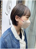 耳掛けショート/イルミナカラー/大人可愛い
