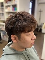 理容 うめむら トップパーマスタイル