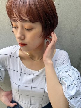 トリコ ショップアンドヘアサロン(tricot shop hair salon) マッシュ/ショート/オレンジブラウン