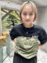 ムード タテマチ(mood tatemachi)&nbsp;結べる耳掛けボブ☆外ハネハイトーン