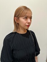 ピークアブー アヴェダ アトレ恵比寿(PEEK-A-BOO AVEDA) 前下がりボブ/外ハネボブ/ベージュカラー