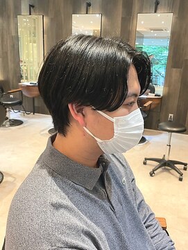 ダブル(W) ナチュラルセンターパート/マッシュ