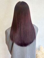 ミュラ(mulah)&nbsp;ブリーチなし暖色カラーピンクブラウン＊艶髪ストレートロング