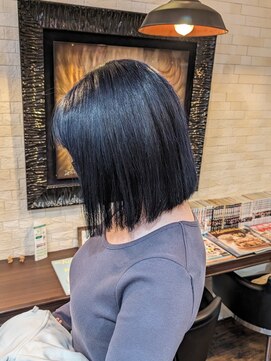 ボアップ(boappu) #ネイビーカラー#ブルーカラー#髪質改善トリートメント