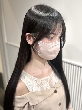 ラベスト キョウト(LOVEST) 顔周り小顔カット＊髪質改善グレージュ