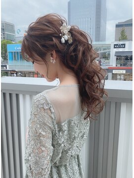 シュクレアミ 福島(sucre ami) ふんわりポニーテール【福島/ヘアセット】