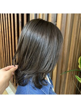 クオリス 上板橋店(QUALIS) ブリーチなし秋色カラーオリーブカラーミディアムレイヤー