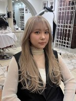 ジーテ 渋谷(gite) ミルクティーベージュ×レイヤー「渋谷/髪質改善/髪質改善TR」