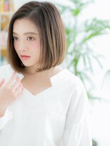 プリモア サロン ハナレ 綾瀬(primoA salon HANARE) 綾瀬/髪質改善/シルキーベージュ♪ワンレン美髪ボブk