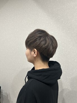 ラグ(rug) マッシュショート/グレージュ/ダブルカラー/グレージュカラー