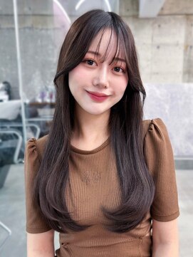 フィヴェント(Fivent) 美髪韓国レイヤーイメチェン似合わせ小顔シースルーワイドバング