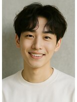 にもう&nbsp;ブルーブラック 韓国マッシュ フェザーパーマ ST11