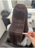 ロングヘアーボルドー髪質改善　赤坂見附
