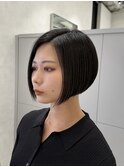 前下がり×大人刈り上げボブ