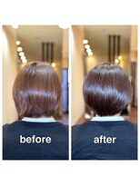 アウラ(aura) カット+ハーバルカラー+トリートメント