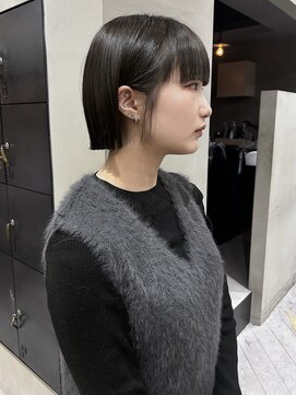 ヘアー アイス ルーチェ(HAIR ICI LUCE) ミニボブ/ボブ/切りっぱなしボブ/ワイドバング/太田