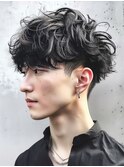 束感ツイストスパイラルパーマ メンズヘア渋谷