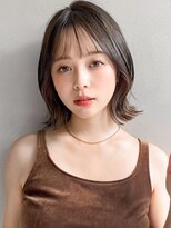 リヤン 表参道(lyann) 薄めバングうる艶髪うるツヤイメチェン斜めバングこなれヘア