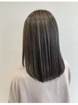 ヘアーアンドメイク アンジュ 中野店(Hair&Make ange) ストレート×グレージュハイライト