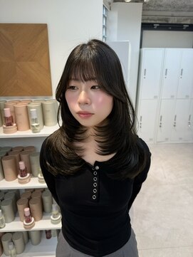 ザ シェノン ウメダ(THE CHAINON UMEDA) ミルクティーブロンド/ダークブルー/デジタルパーマ/心斎橋