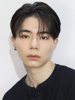 アズ ワン(AS ONE)&nbsp;韓国メンズヘアコンマバング韓国マッシュセンターパートフェザー