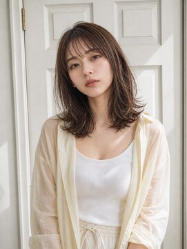アロマ ヘアー ルーム 新宿3号店(AROMA hair room) 外ハネボブ/モカベージュ/シースルーバング/サイドバング/新宿