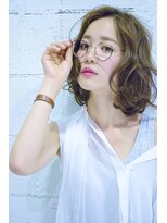 ホラン(HoLan)&nbsp;【HoLan】外人風ニュアンスウエーブ☆グレージュxオリージュ