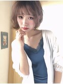 外ハネショート☆カーキーアッシュ
