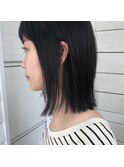 切りっぱなしBOB×ネイビカラー