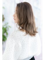 ミック 日暮里店(miq)&nbsp;シャドールーツかきあげ前髪外国人風エアリーミディc1