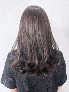 アルバム 池袋(ALBUM) ワンカールレイヤーロング_グレージュカラー_ba411763