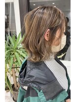 シャルム ヘアー デザイン(CHARME Hair Design) 【ナチュラルハイライト】　スモーキーベージュ