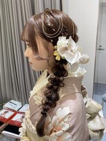 フェリーチェ(Felice)&nbsp;振袖ヘア　卒業袴ヘア　参列ヘア　サイド編み下ろし