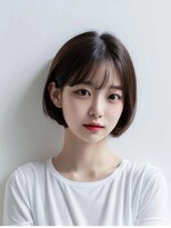 オリジンズヘアーセカンド 守谷店(Origins hair 2nd)&nbsp;マチルダボブ×ベージュ系カラー