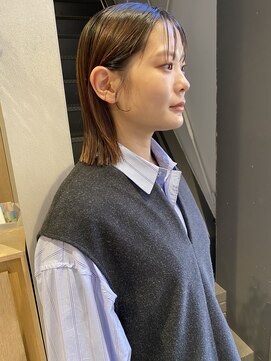 フェンヘアーアイス 中目黒(Fen.hair ici) 大人美人/外ハネボブ/冬カラー/くびれミディアム/20代30