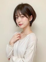 ワンマイル 八潮店(one mile)&nbsp;丸みショートボブヘア＊ナチュラルブラック【onemile八潮店】