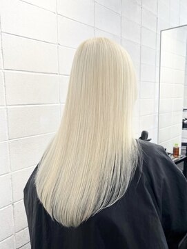 ニコ トウキョウ 渋谷(nico TOKYO) ホワイトブロンド/髪質改善/ダブルカラー/ケアブリーチ/10代20代