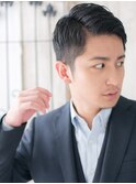 爽やかオールバックアッシュブラック刈り上ショートW北浦和