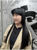 黒髪ロング