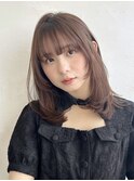 〈藤間〉顔まわりレイヤー/レイヤーカット/プチウルフ