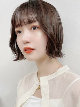 サンド ミュウ 横浜店(sand mieu) オリーブベージュ/髪質改善/韓国/レイヤーカット/ボブ/前髪/横浜