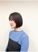 《TOPHAIR 玉島店/ もも》ブラウンレッド×タッセルボブ