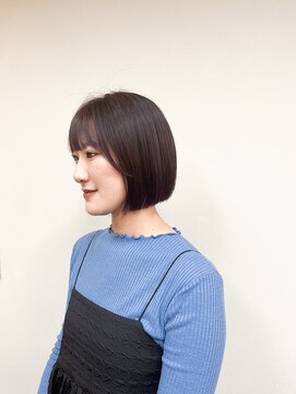 トップヘアー 玉島店(TOP HAIR) 《TOPHAIR 玉島店/ もも》ブラウンレッド×タッセルボブ