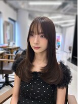 ハピネス 梅田茶屋町店(HAPPINESS)&nbsp;レイヤー ぱっつん前髪 小顔前髪 顔まわり