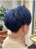 ブルーアッシュブルージュ透明感カラー
