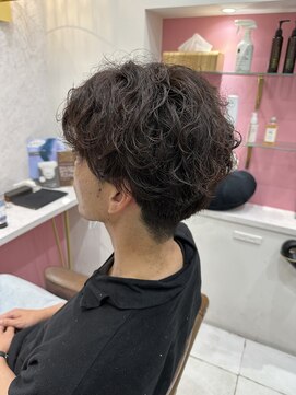 ザトエル 栄(THE TOEL) メンズカットパーマシャドウニュアンスパーマ似合わせカット