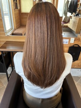 【ナチュラル縮毛矯正】卓越された技術&上質な薬剤でシャキンとなりすぎない柔らかな仕上がりを叶えます◎