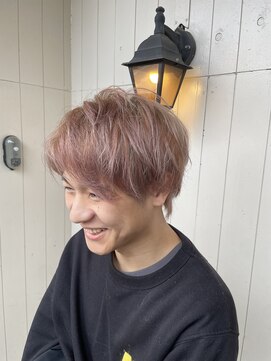 アムレヘアー(amule hair) 【amule hair】ハイトーンピンクベージュ